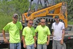 Trevor and the Romsdahl Construction crew after pouring the tee pads on Cedar Creek West. 