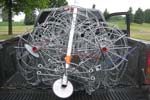 Have you ever wondered what six disc golf buckets in the back of a truck look like? 